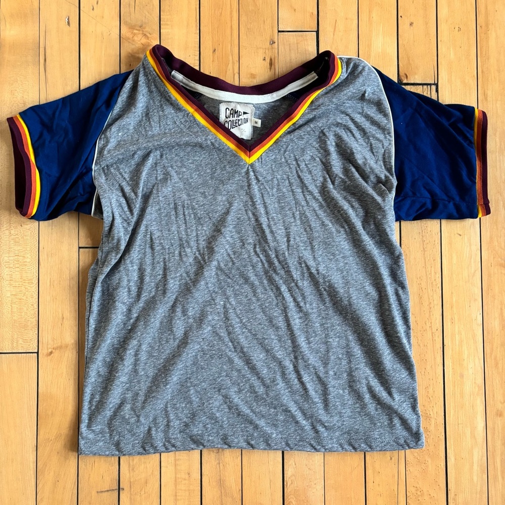 Camp Collection grey and blue tee